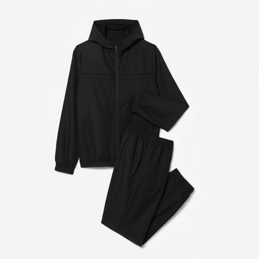 Diamond Taffeta Sport-Trainingsanzug Edelherr Schwarz S