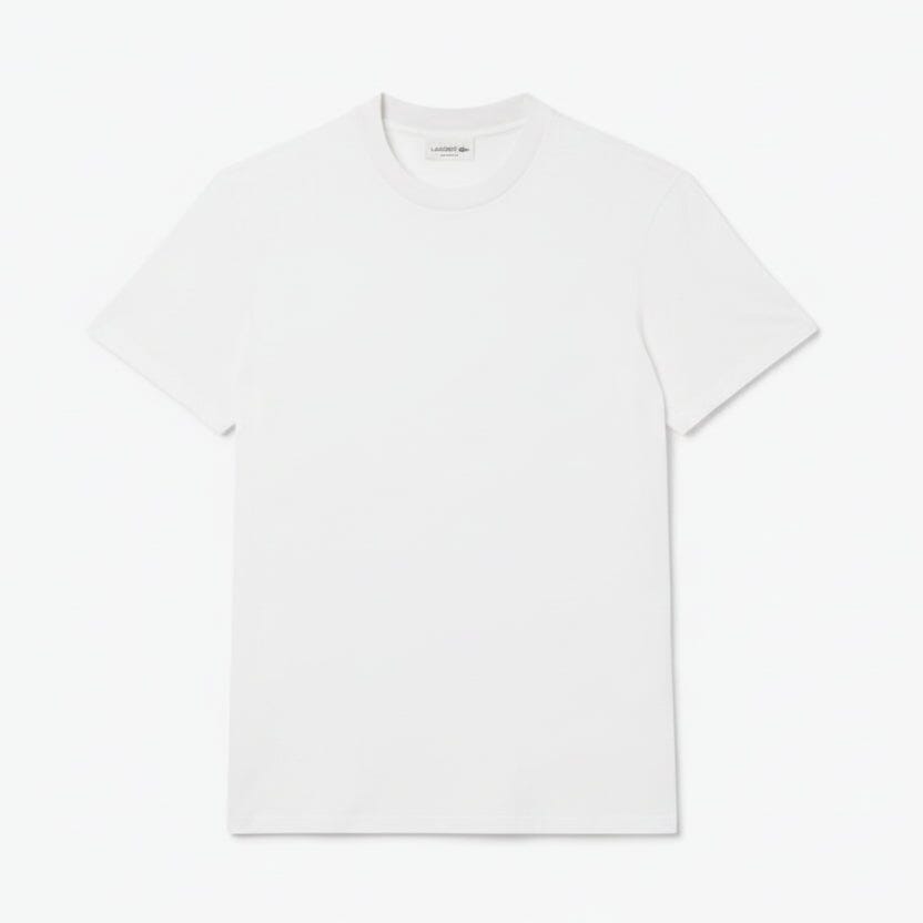 Jacquard Marken-Piqué-T-Shirt Edelherr Weiß S