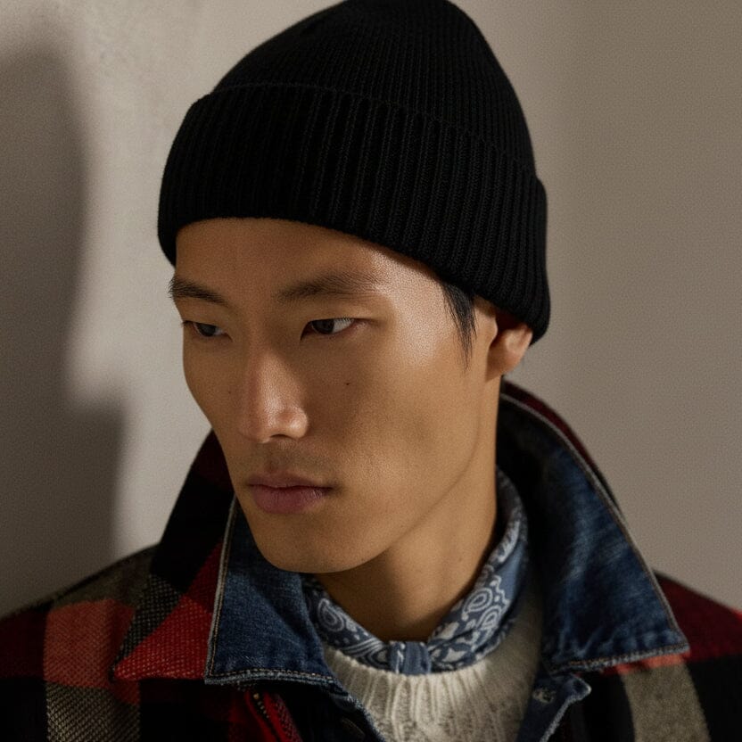 Polo Bear Rippstrick-Mütze Edelherr