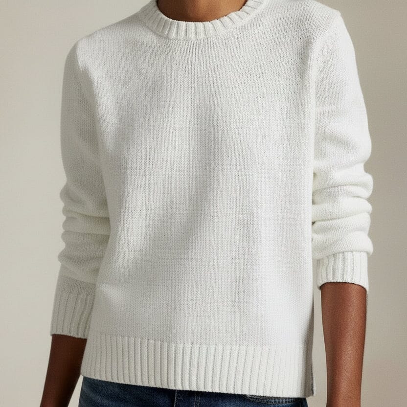 Polo Bear Rundhalspullover aus Leinen-Baumwolle Edelherr