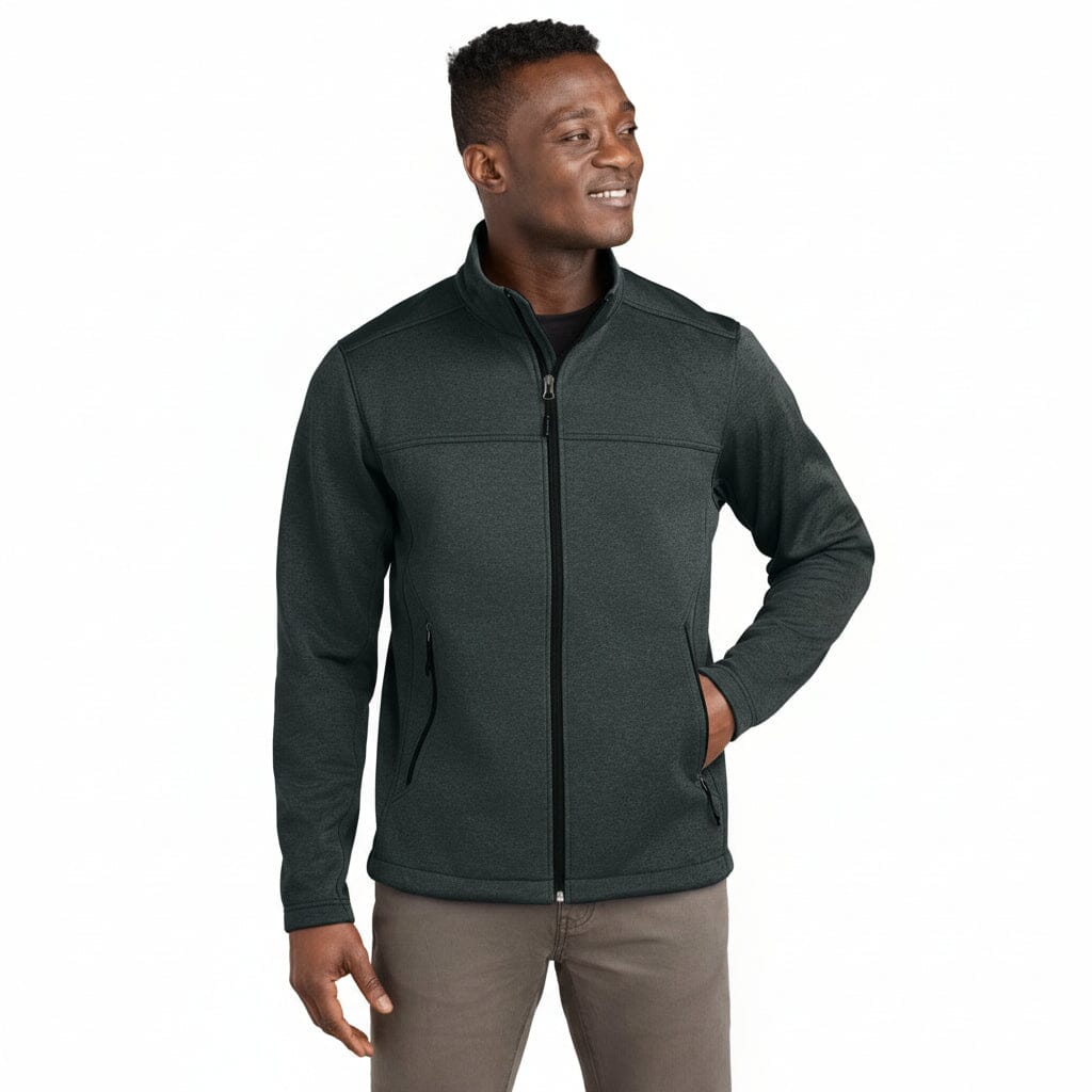 Chest Logo Ridgewall Softshelljacke Edelherr Dunkelgrau meliert S 