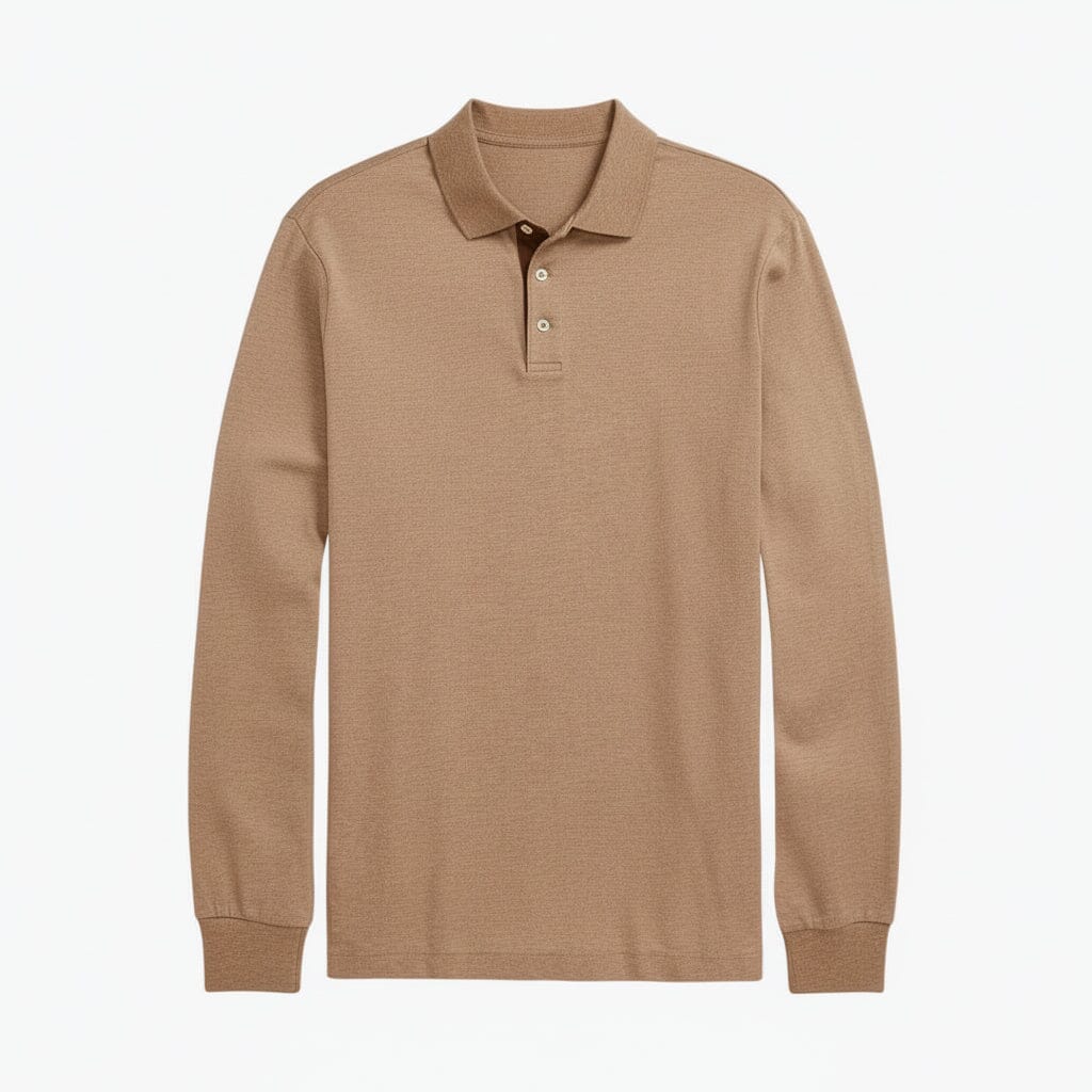 Classic Fit Poloshirt aus weicher Baumwolle Edelherr Graue Wolkenheide S 