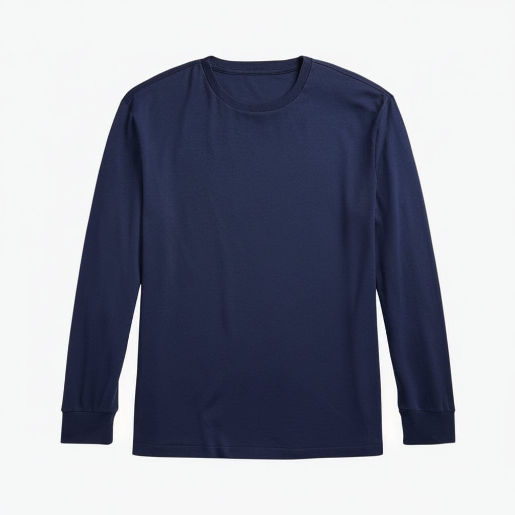 Classic Fit T-Shirt aus weicher Baumwolle mit Rundhalsausschnitt Edelherr Marineblau S 