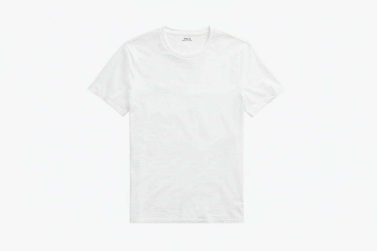 Custom Slim Fit Jersey Rundhals-T-Shirt Edelherr Weiß S 