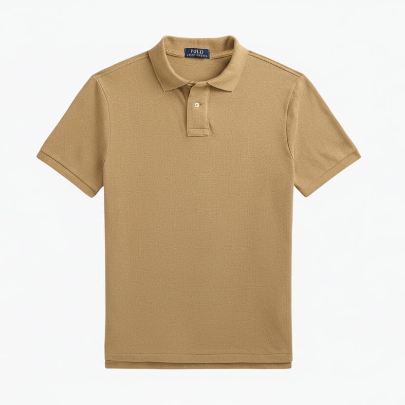 Das ikonische Mesh-Poloshirt Edelherr Café Tan S 