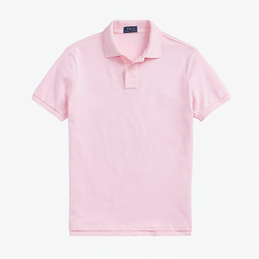Das ikonische Mesh-Poloshirt Edelherr Rosa/Blau S 