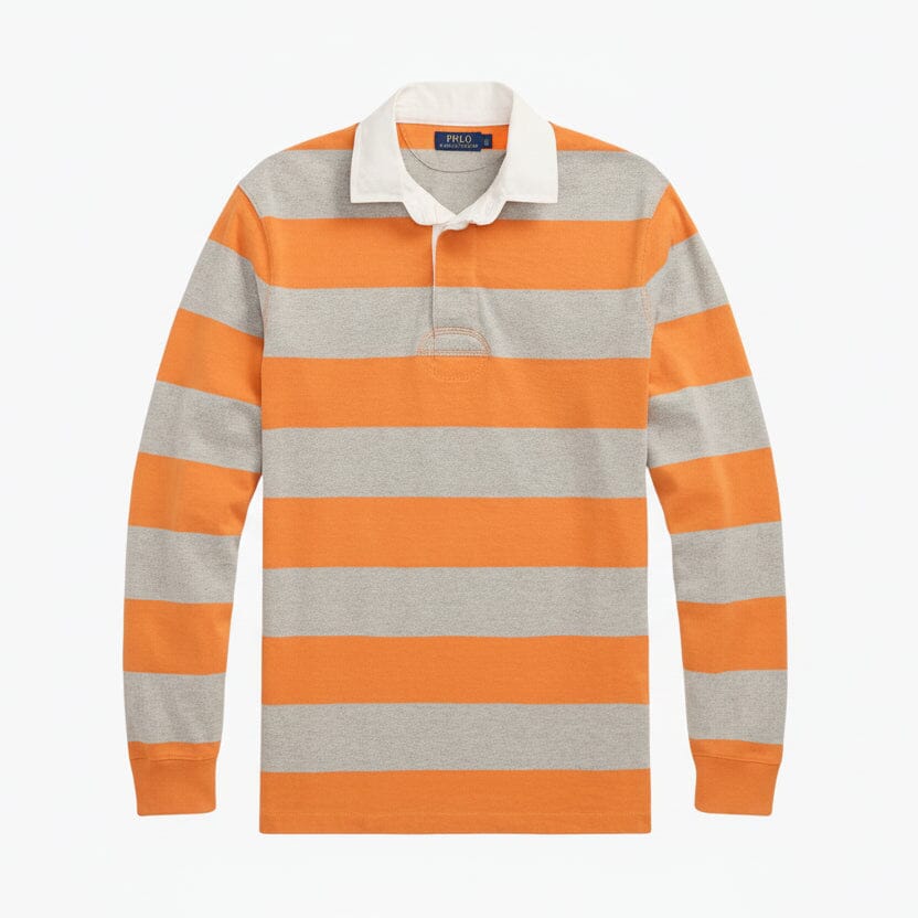 Das legendäre Rugby-Shirt Edelherr Bedford Orange/Heather S 