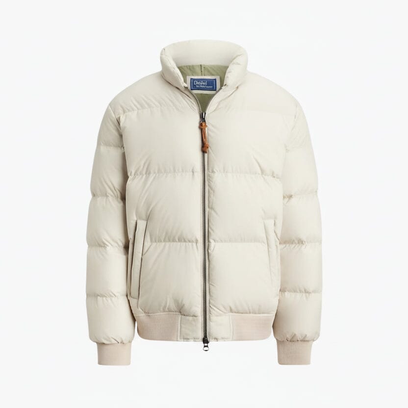 Daunenjacke aus strukturiertem Ripstop-Gewebe Edelherr Khaki Stone S 