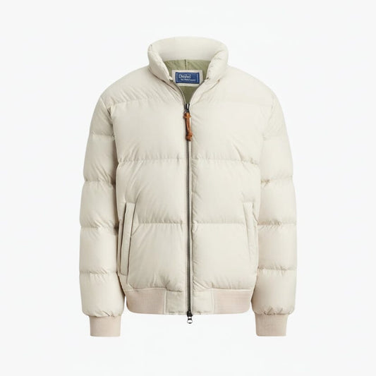 Daunenjacke aus strukturiertem Ripstop-Gewebe Edelherr Khaki Stone S 