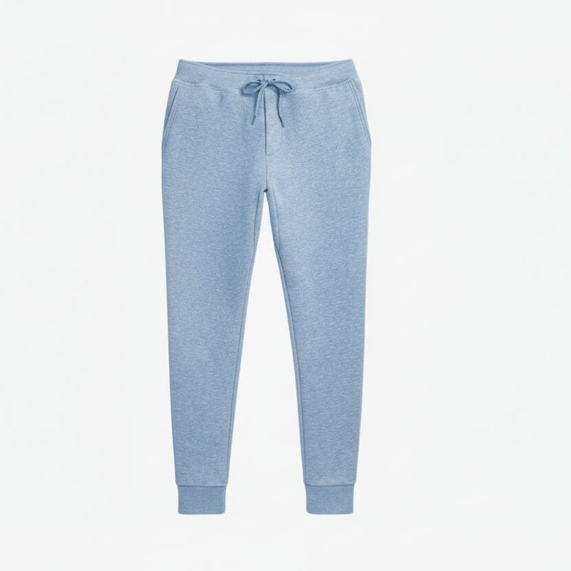 Doppelstrick-Jogginghose Edelherr Modernes Blau-Heather 28 