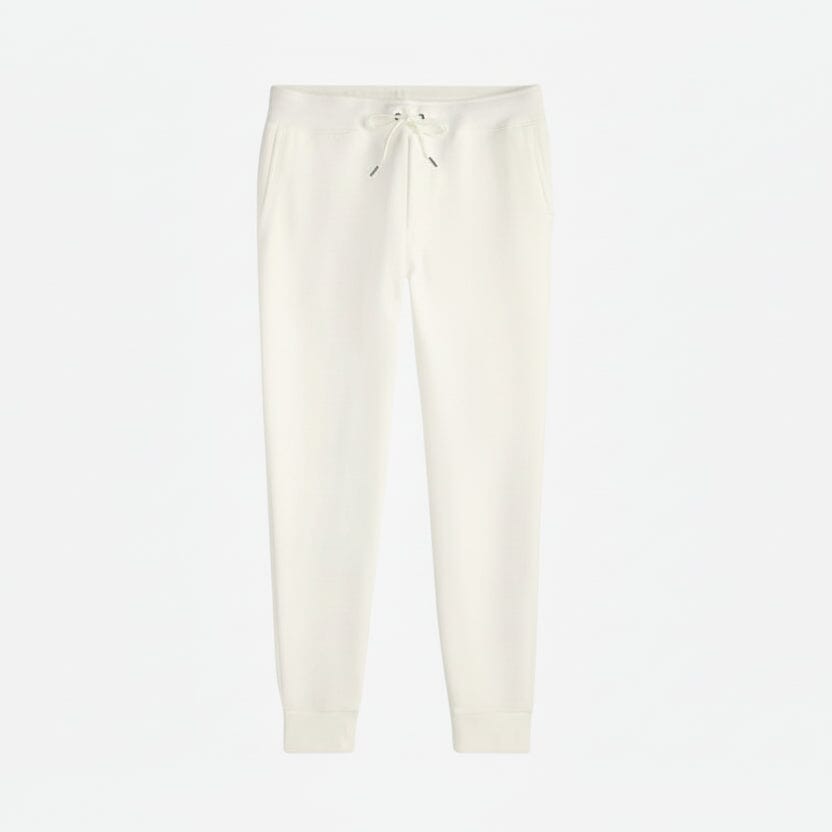 Doppelstrick-Jogginghose Edelherr Weiß 28 