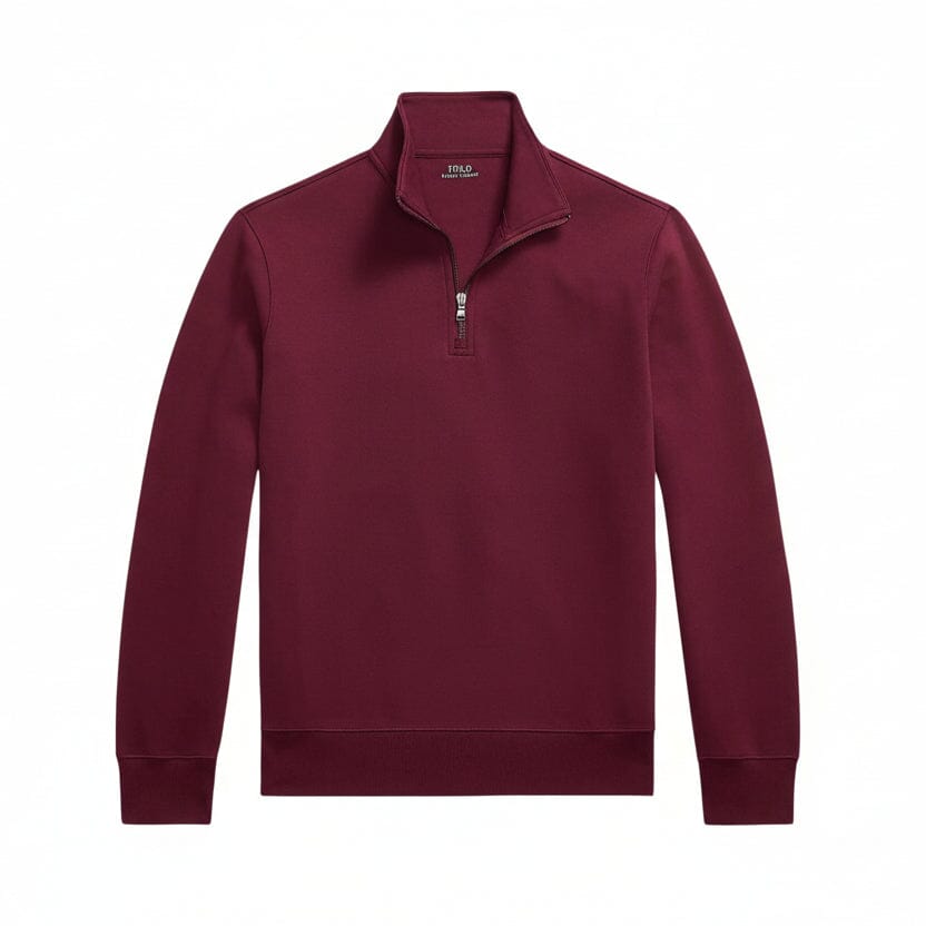 Doppelstrick-Rollkragenpullover Edelherr Wein S 