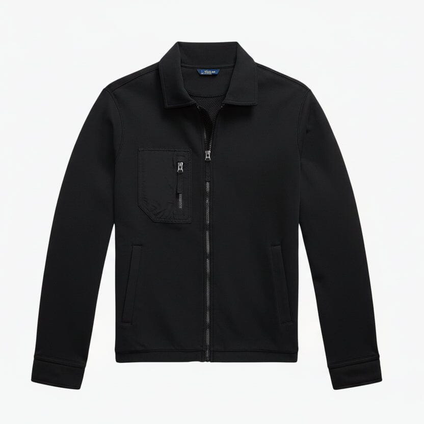 Doppelstrickjacke Edelherr Schwarz S 