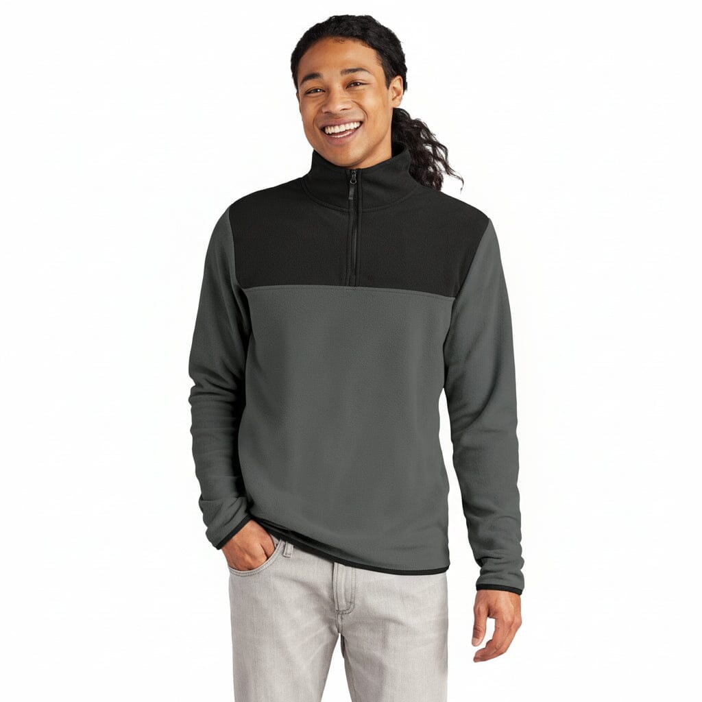 Glacier 1/4-Zip Fleece Edelherr Asphaltgrau/ Schwarz S 