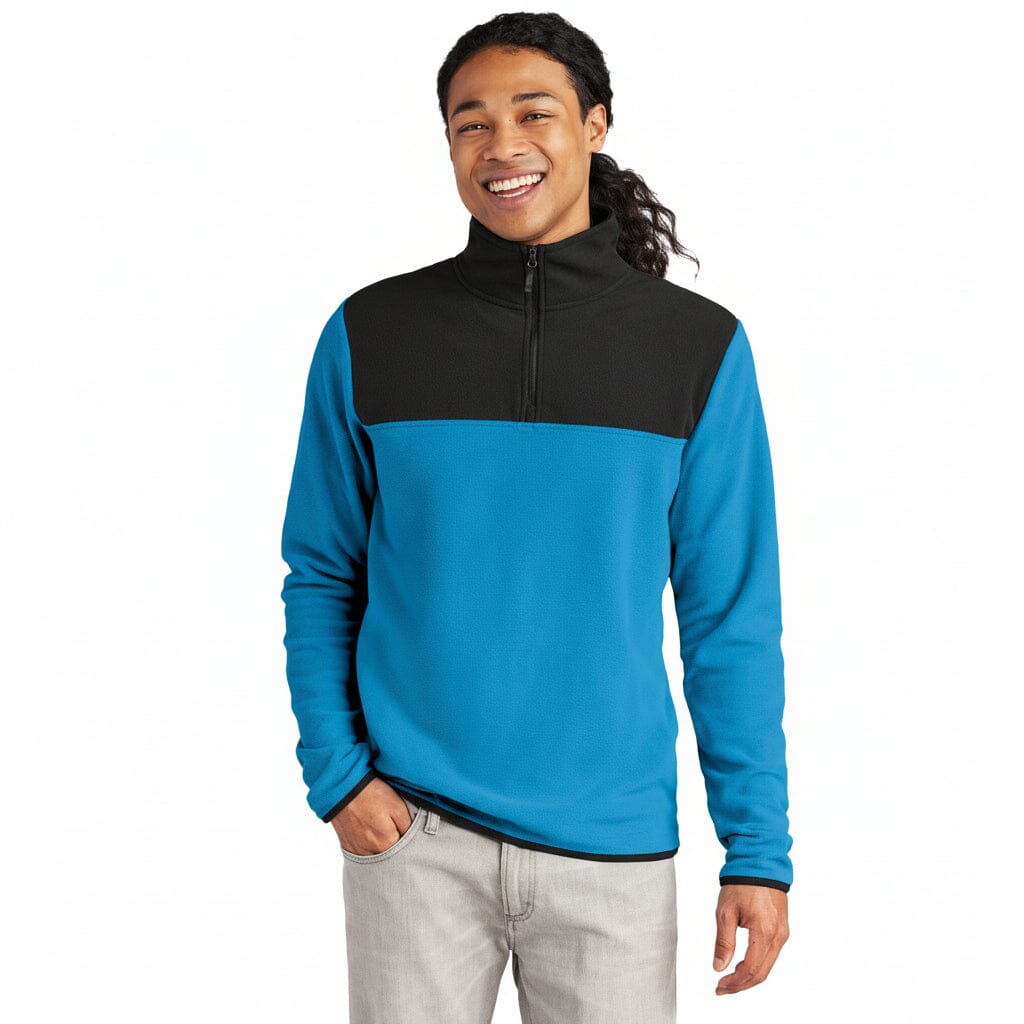 Glacier 1/4-Zip Fleece Edelherr Hero Blue/Black S 