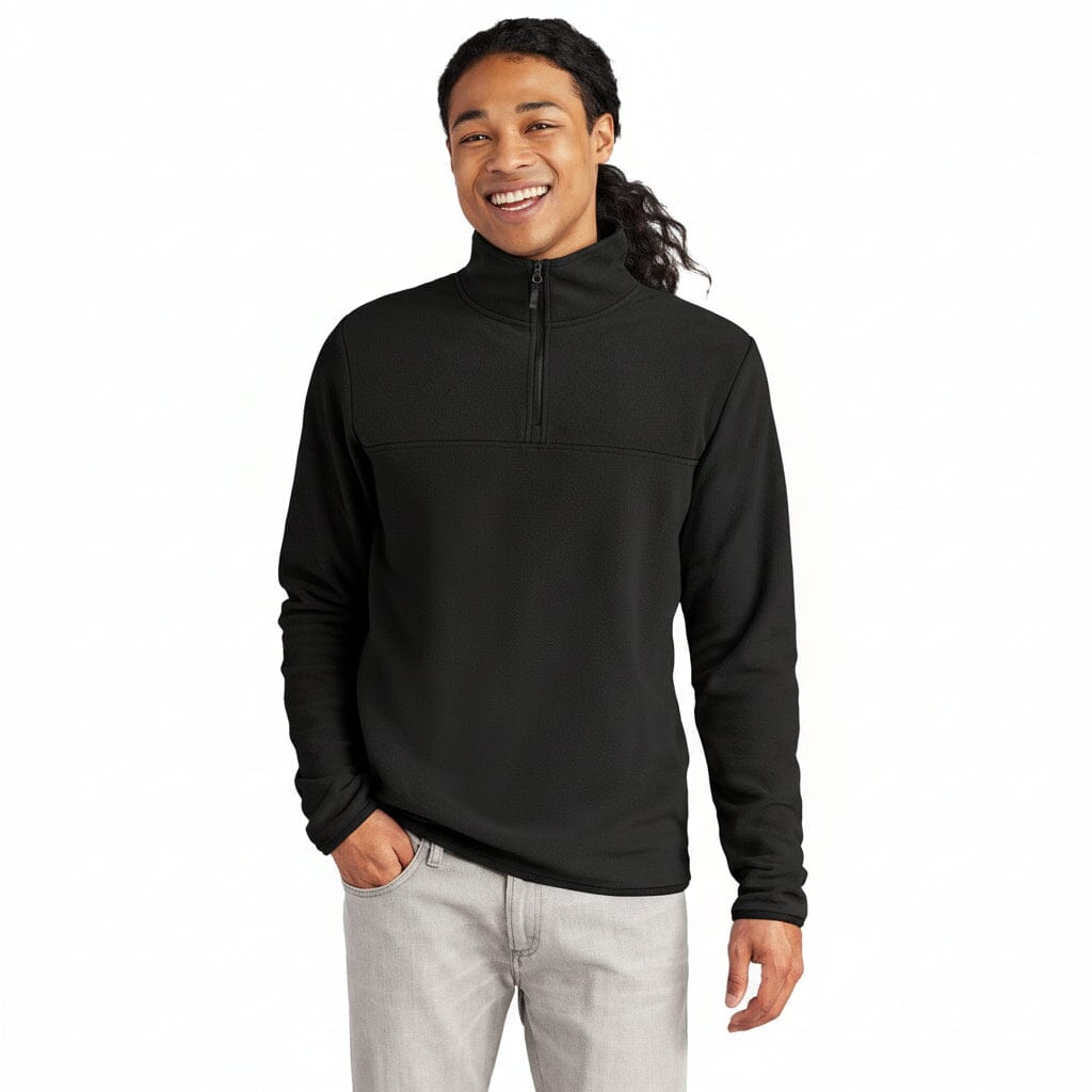 Glacier 1/4-Zip Fleece Edelherr Schwarz S 