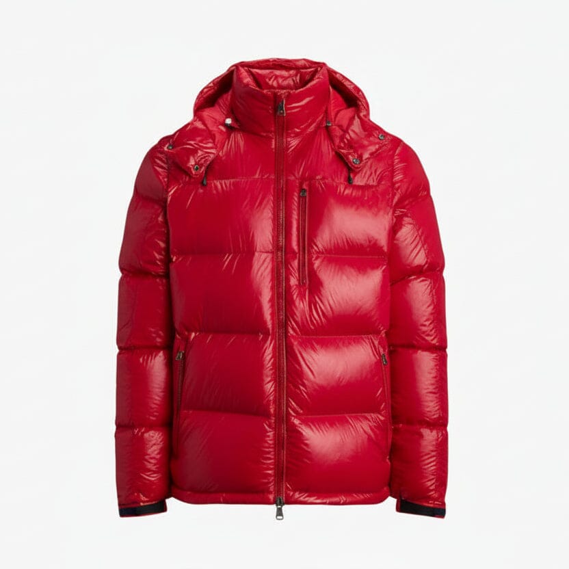 Gorham Daunenjacke mit Glanzfinish Edelherr Rot glänzend S 