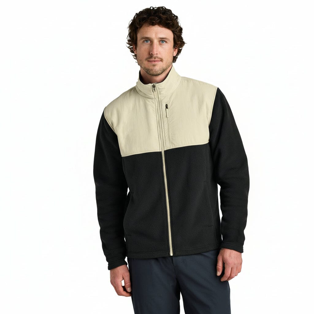 Highest Peak Fleecejacke mit durchgehendem Reißverschluss Edelherr Schwarz/Kiesel S 