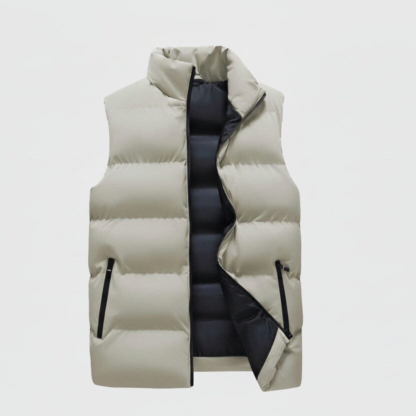 Isolierte Daunenweste Edelherr Creme S 