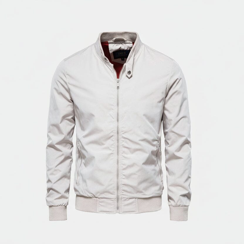 Klassische Bomberjacke Edelherr Weiß M 