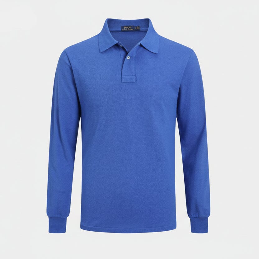 Langes Slim-Fit-Hemd Edelherr Blau S 