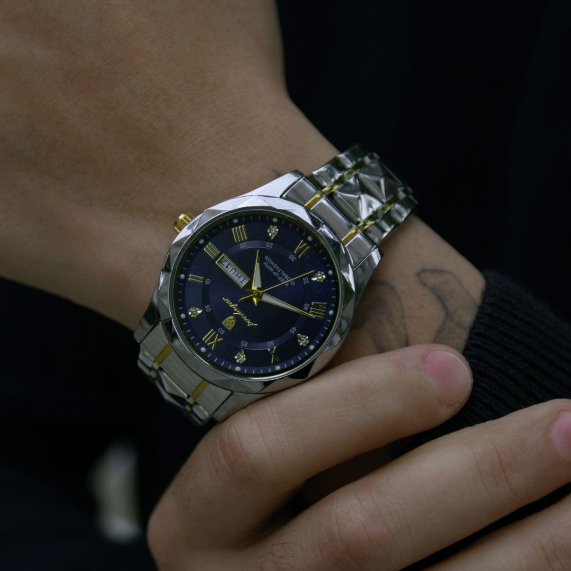 Leuchtstahluhr 40 mm – Wasserdicht | Transferstahl Edelherr 