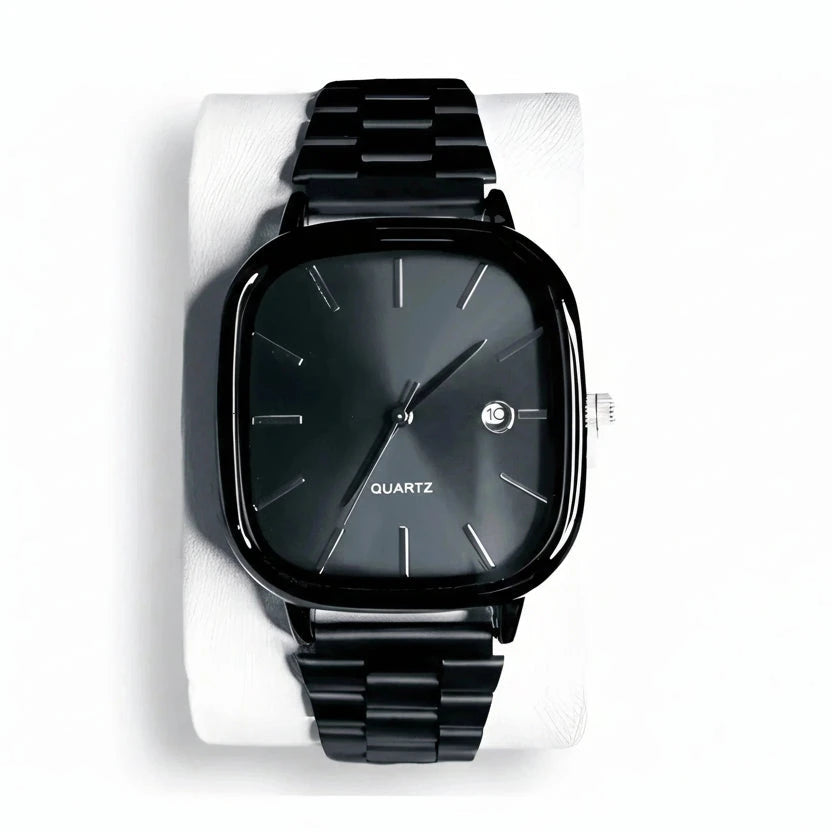 Luxusuhr, 36 mm – Wasserdicht | Edelstahl Edelherr Schwarz 