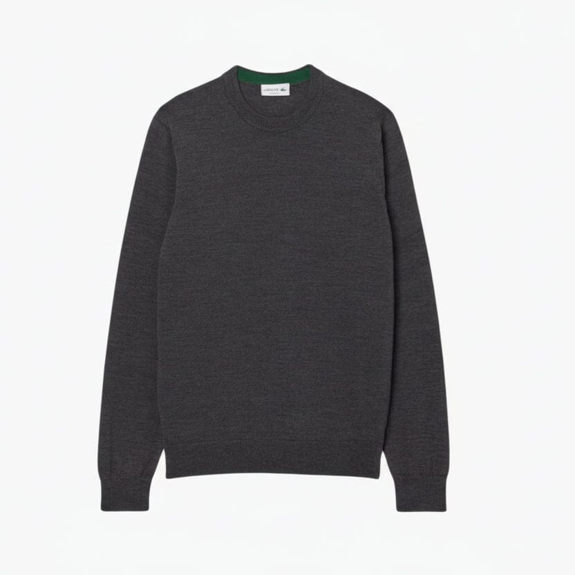 Merino-Wollpullover mit Rundhalsausschnitt Edelherr Grau S 