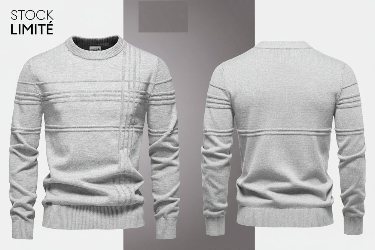 Modern Rundhals-Strick Edelherr 