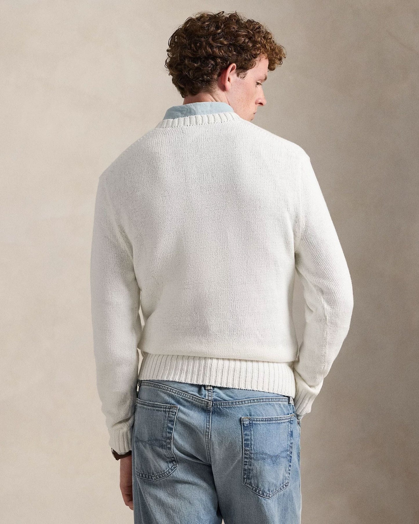 Polo Bear Baumwoll-Leinen-Pullover Edelherr 