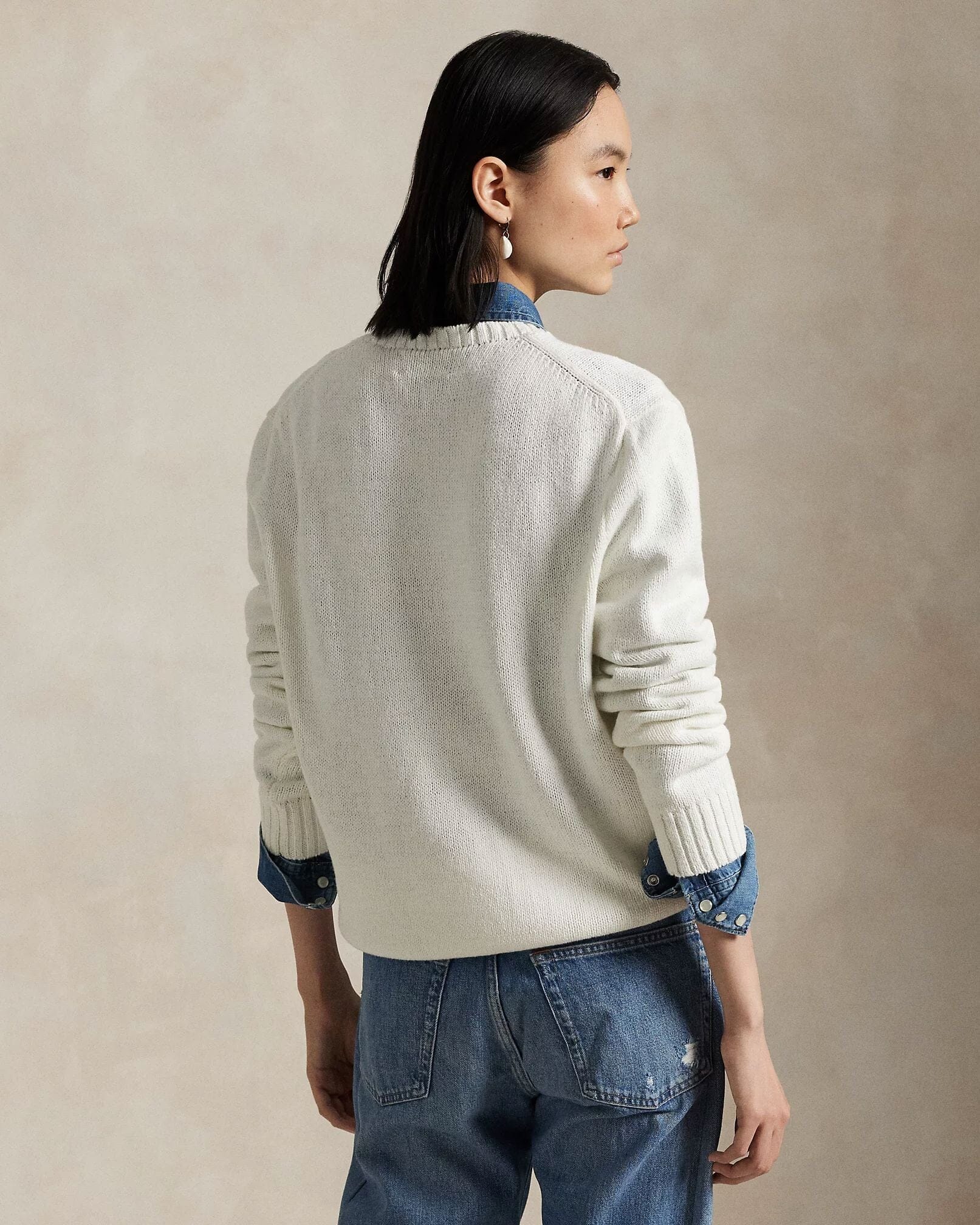 Polo Bear Baumwoll-Leinen-Pullover Edelherr 