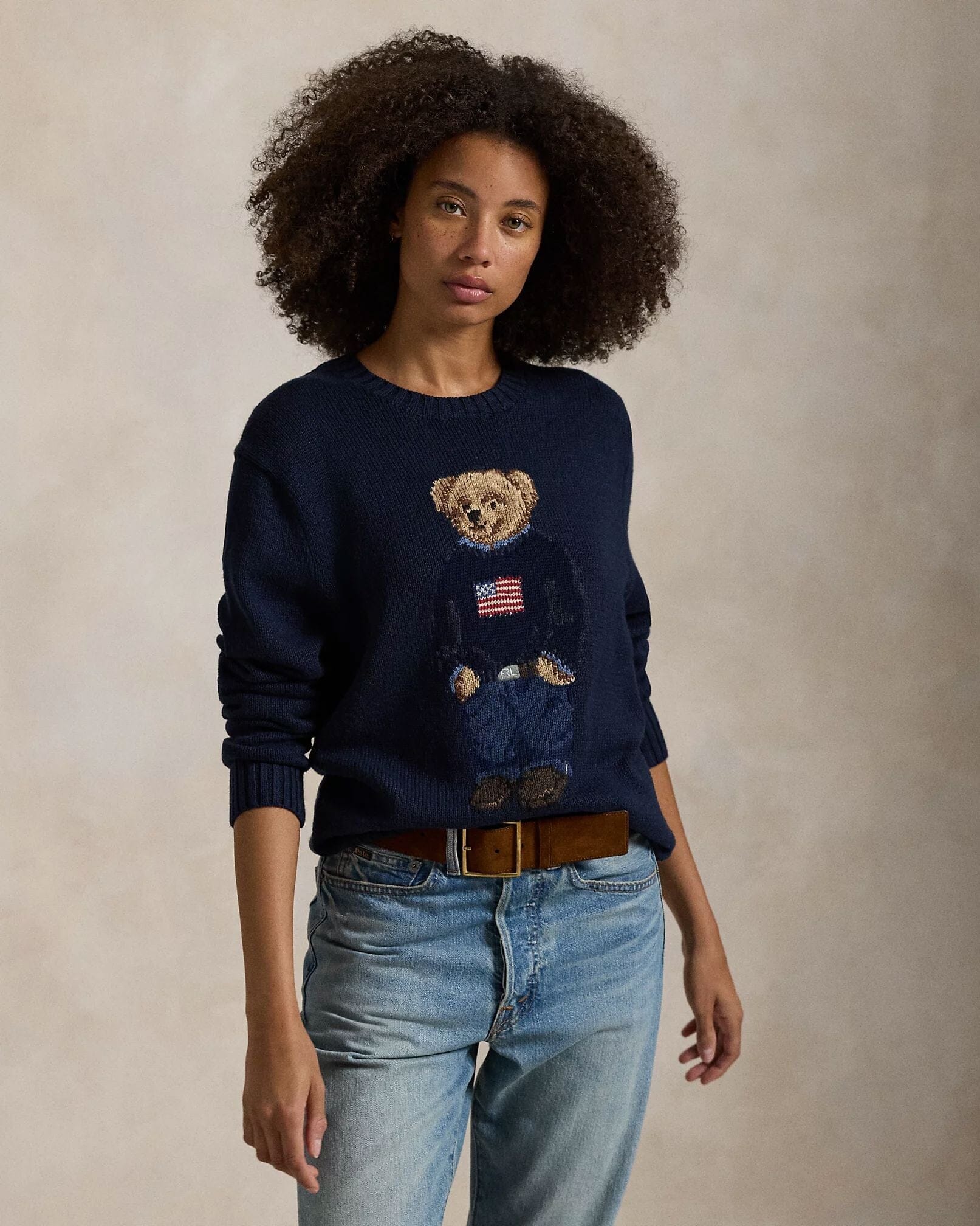Polo Bear Baumwoll-Leinen-Pullover Edelherr 