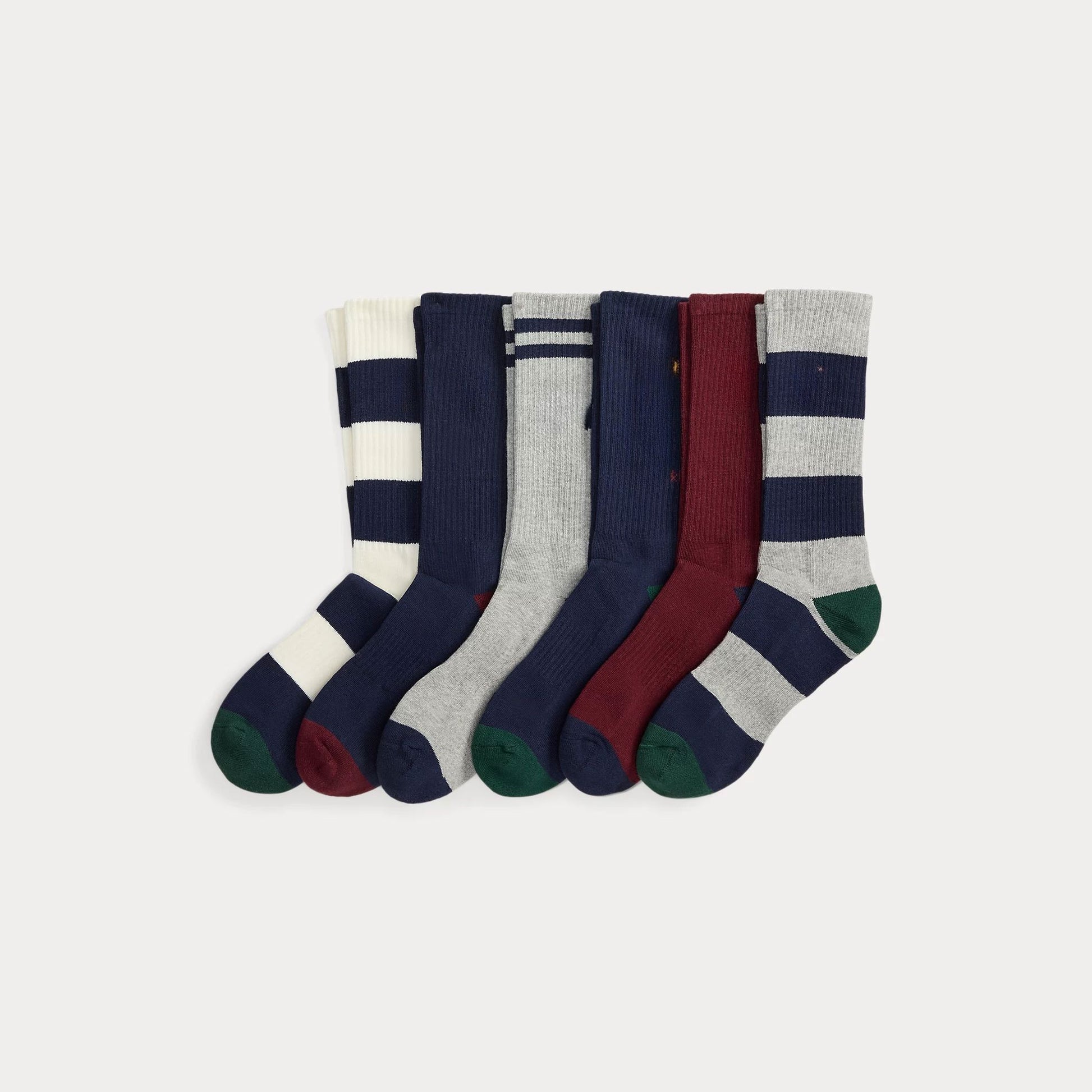 Polo Bear Crew-Socken aus Baumwollmischung, 6er-Pack Edelherr | P1 