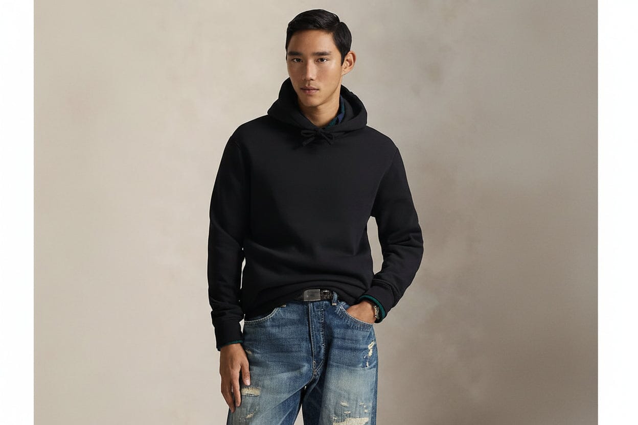 Polo Bear Fleece-Kapuzenpullover Edelherr 