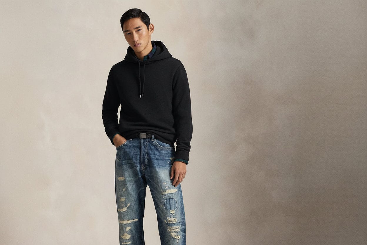 Polo Bear Fleece-Kapuzenpullover Edelherr 