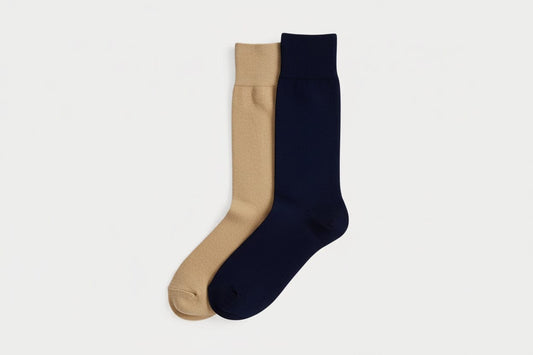 Polo Bear Hosensocken 2er-Pack Edelherr Marineblau/Camel 