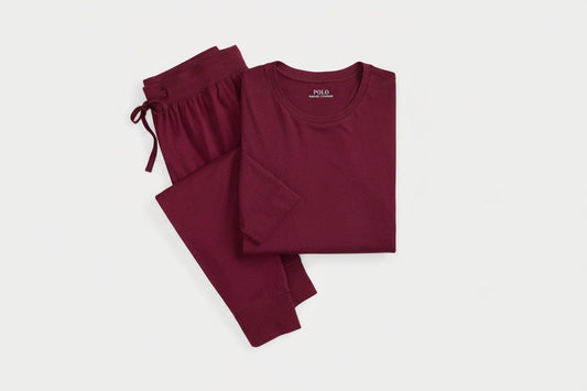 Polo Bear Jersey Schlafanzug Edelherr Klassischer Wein S 