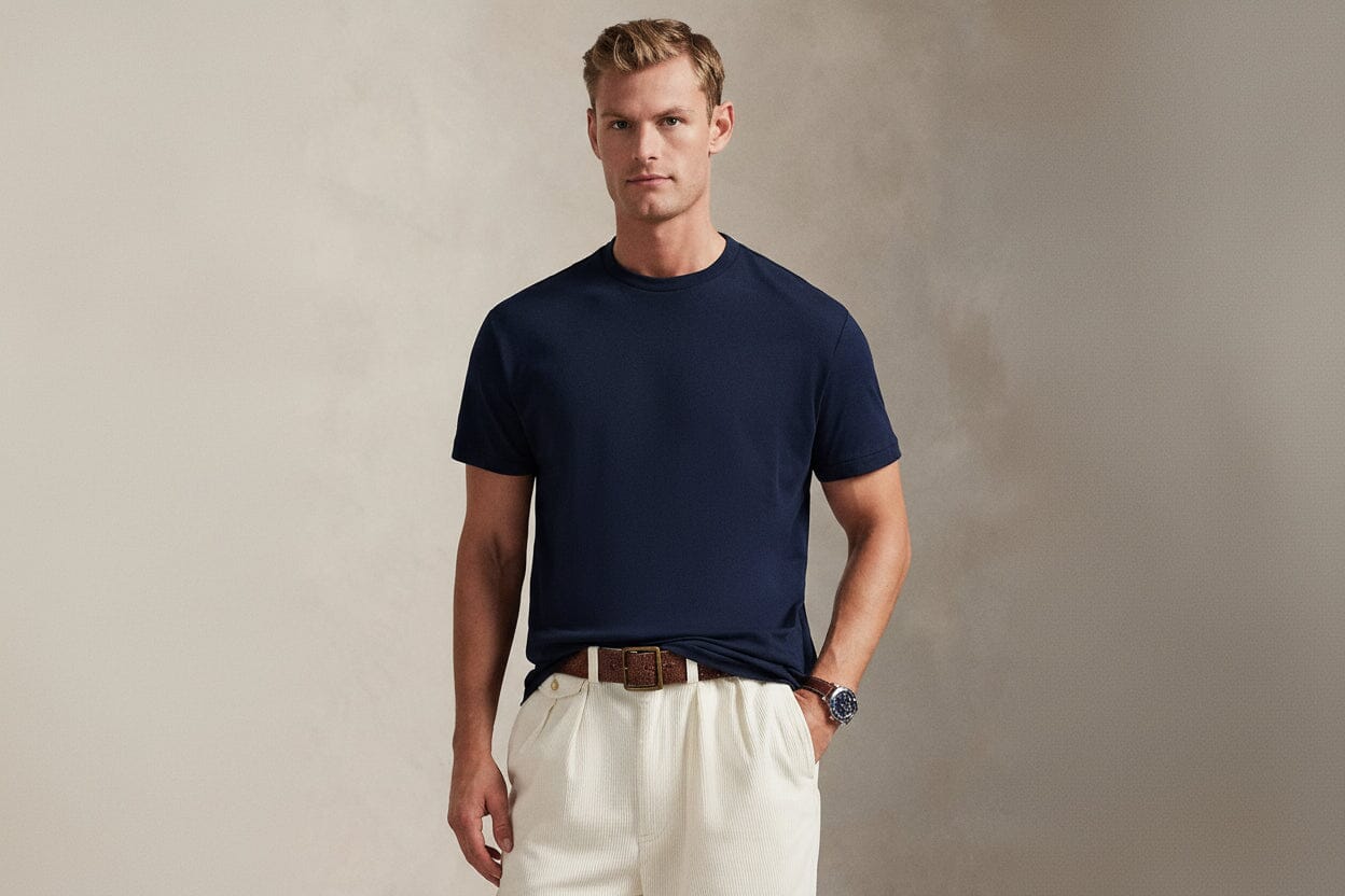 Polo Bear Jersey T-Shirt in klassischer Passform Edelherr 