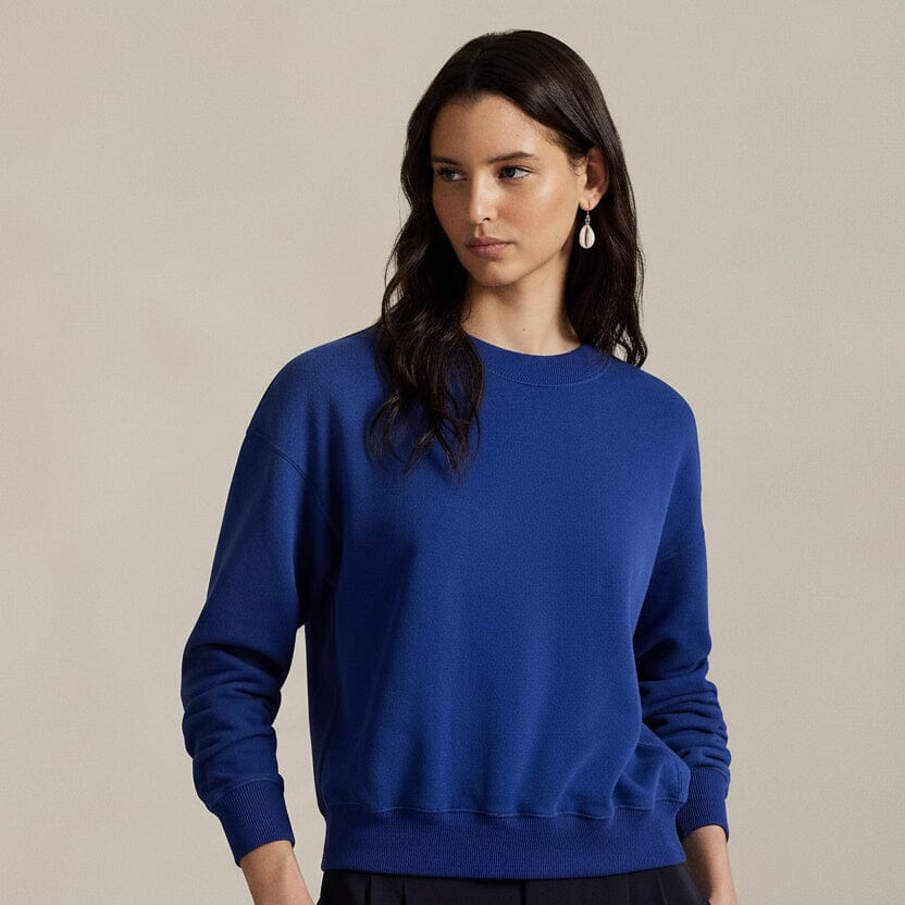 Polo Bear Leichtes Fleece-Shirt mit Rundhalsausschnitt Edelherr 