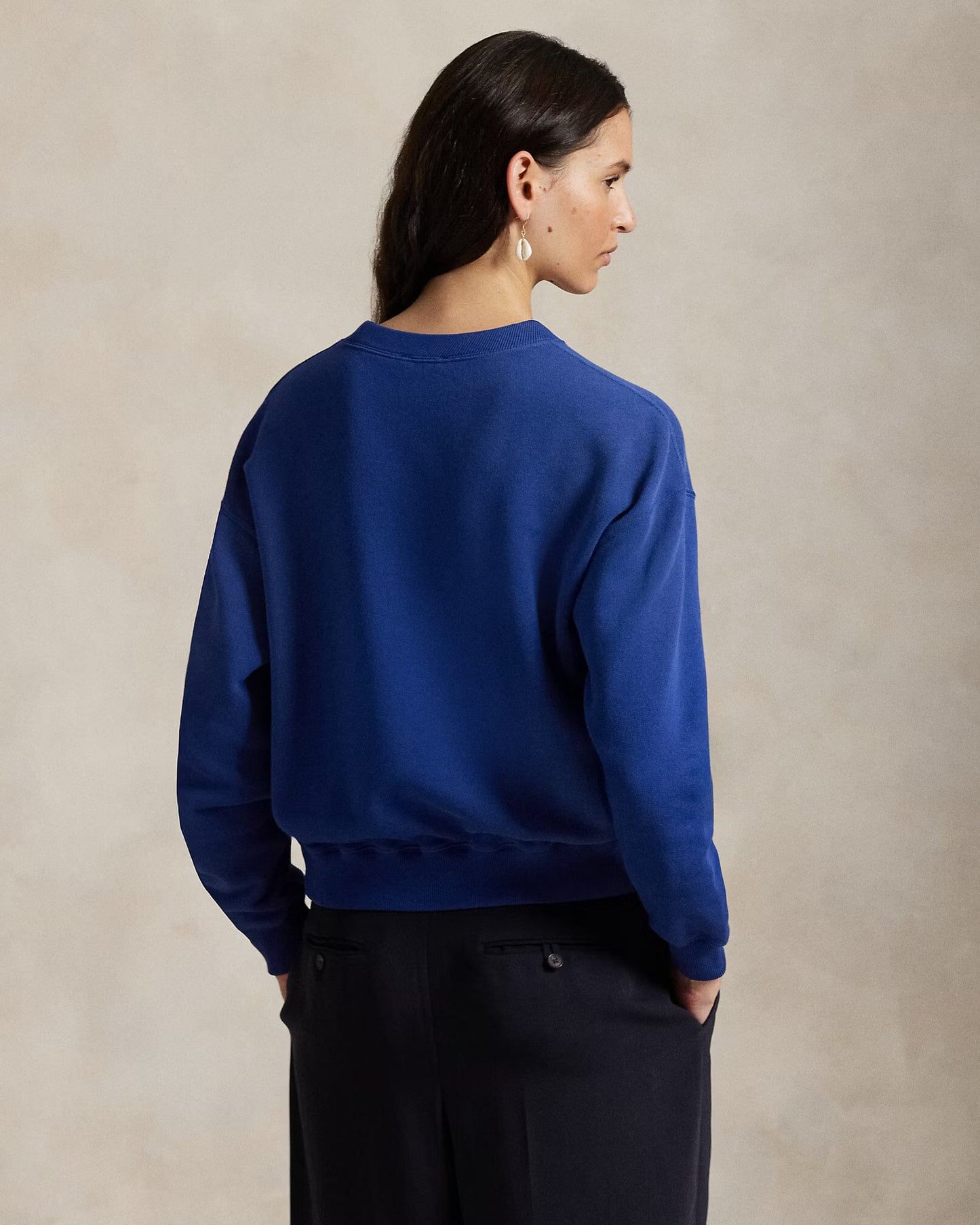 Polo Bear Leichtes Fleece-Shirt mit Rundhalsausschnitt Edelherr 