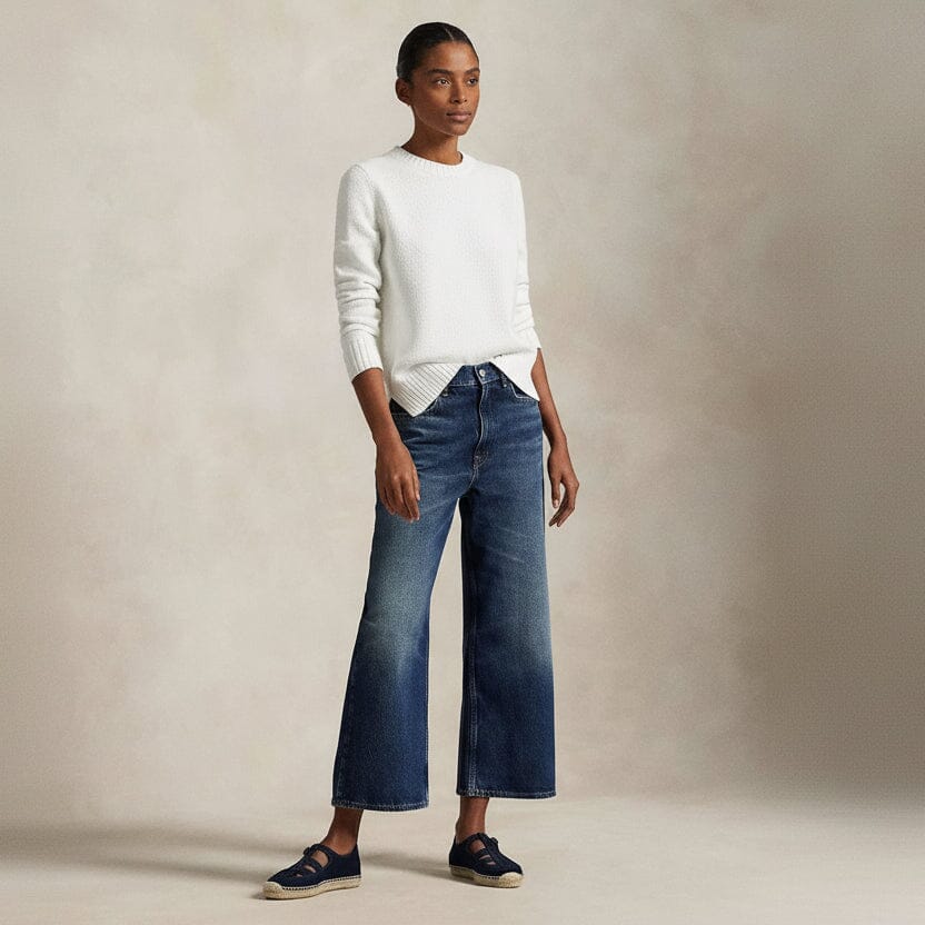 Polo Bear Rundhalspullover aus Leinen-Baumwolle Edelherr 