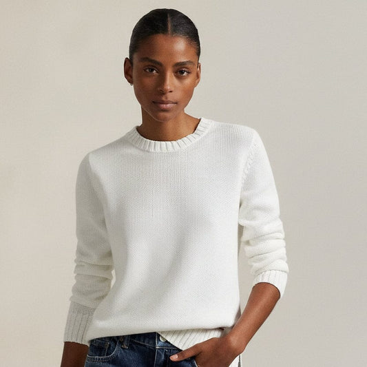 Polo Bear Rundhalspullover aus Leinen-Baumwolle Edelherr 