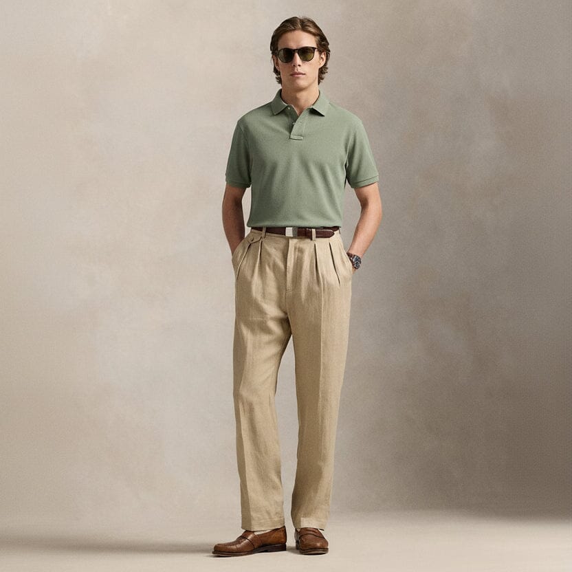 Polohemd mit klassischer Passform und Mesh-Einsatz Edelherr 