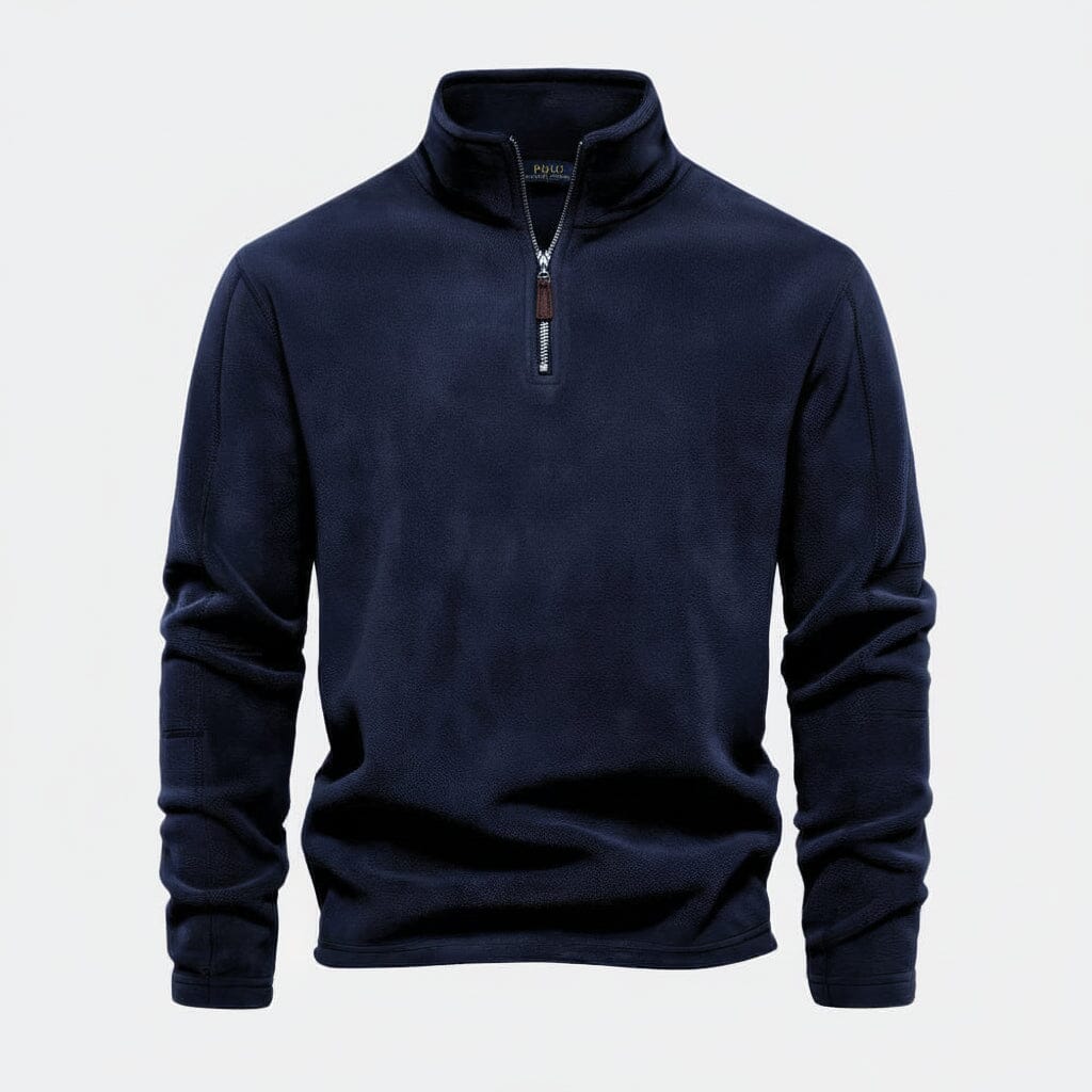 Prestige Zopfmuster-Wollstrickpullover Edelherr Dunkelblau S 