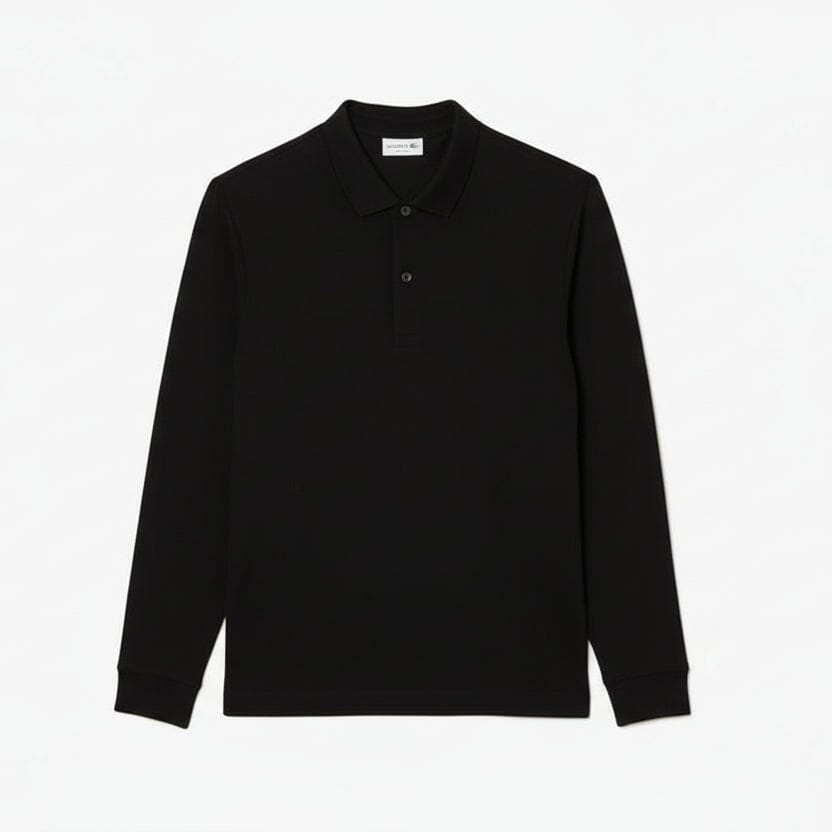 Regular Fit Paris Stretch-Piqué-Poloshirt Edelherr Schwarz S 