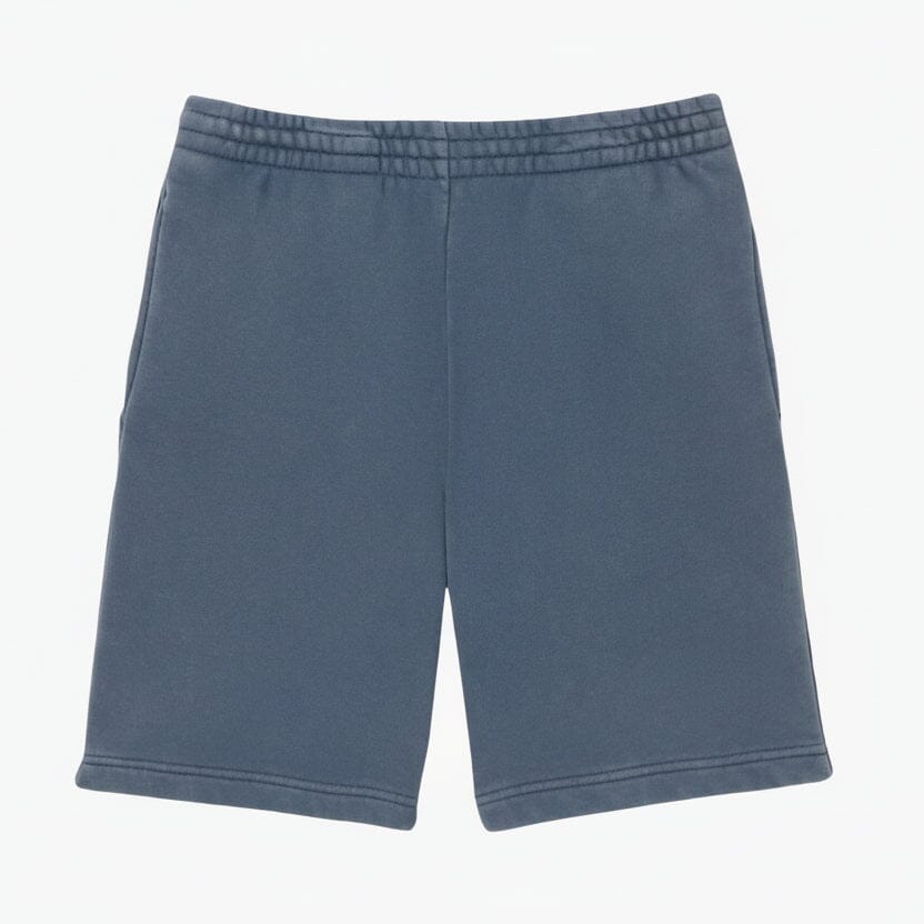 Shorts aus Baumwollfleece mit Wascheffekt Edelherr Mineralblau S 