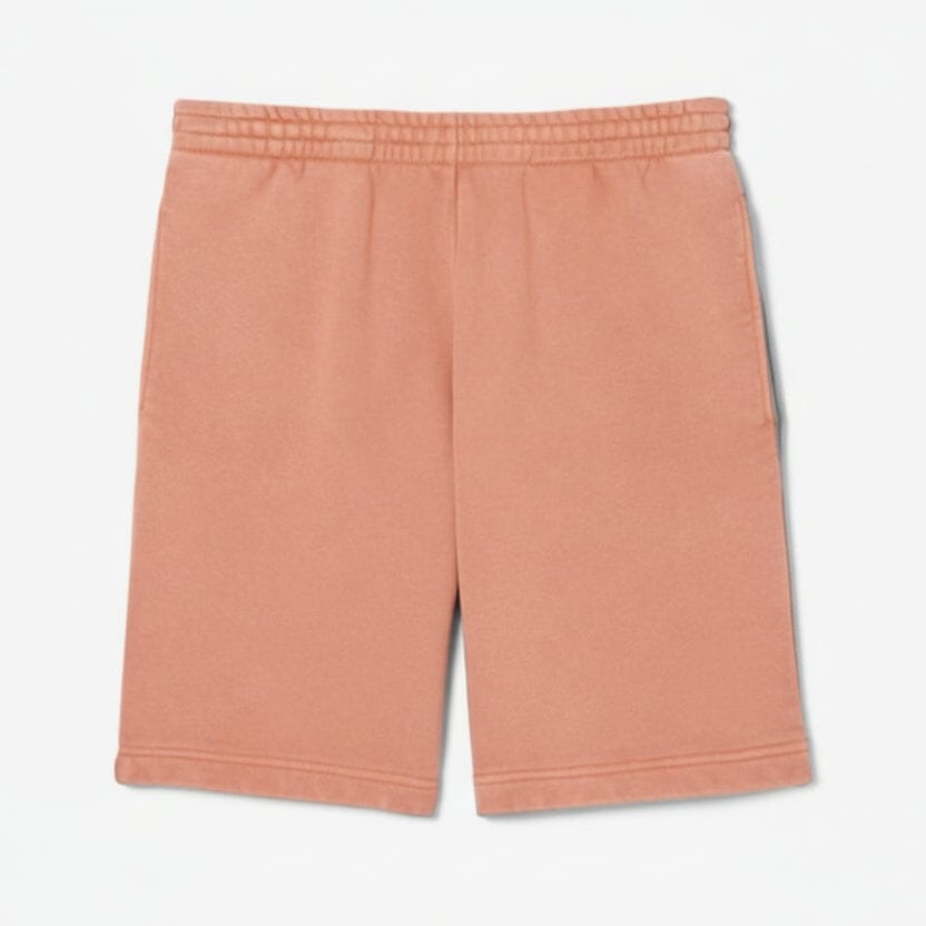 Shorts aus Baumwollfleece mit Wascheffekt Edelherr Terrakottabraun S 