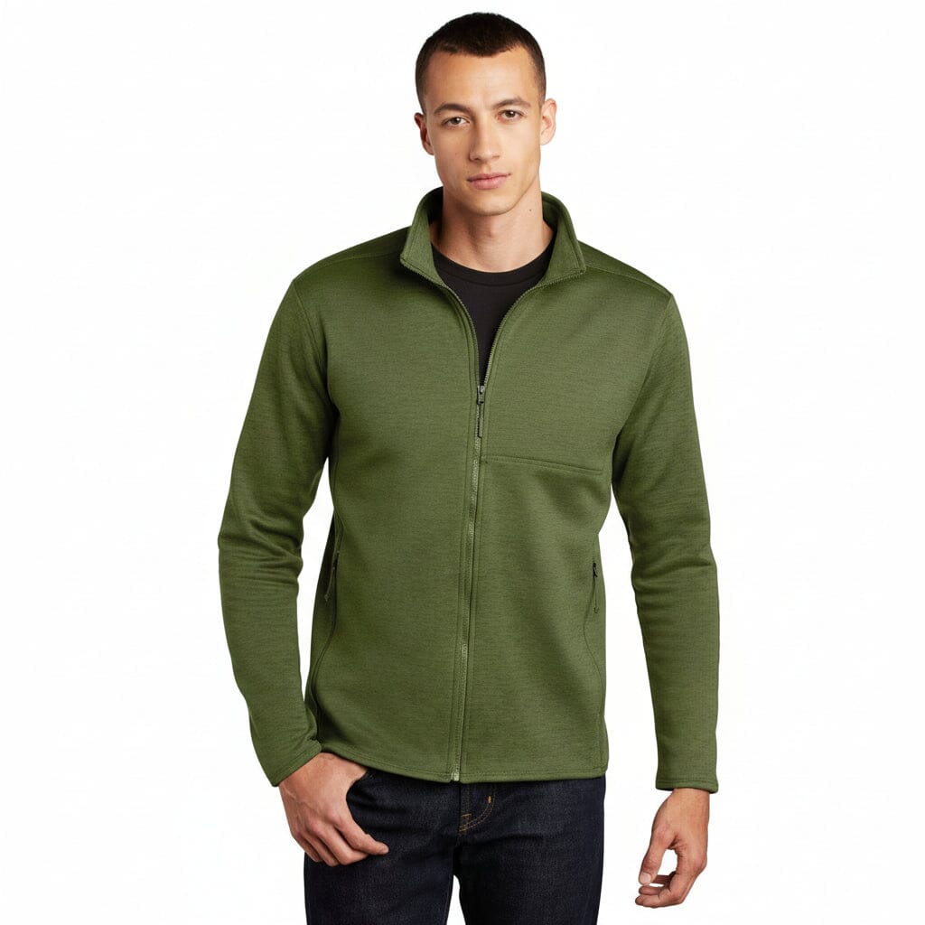 Skyline Fleecejacke mit durchgehendem Reißverschluss Edelherr Vierblättriges Klee-Heide S 