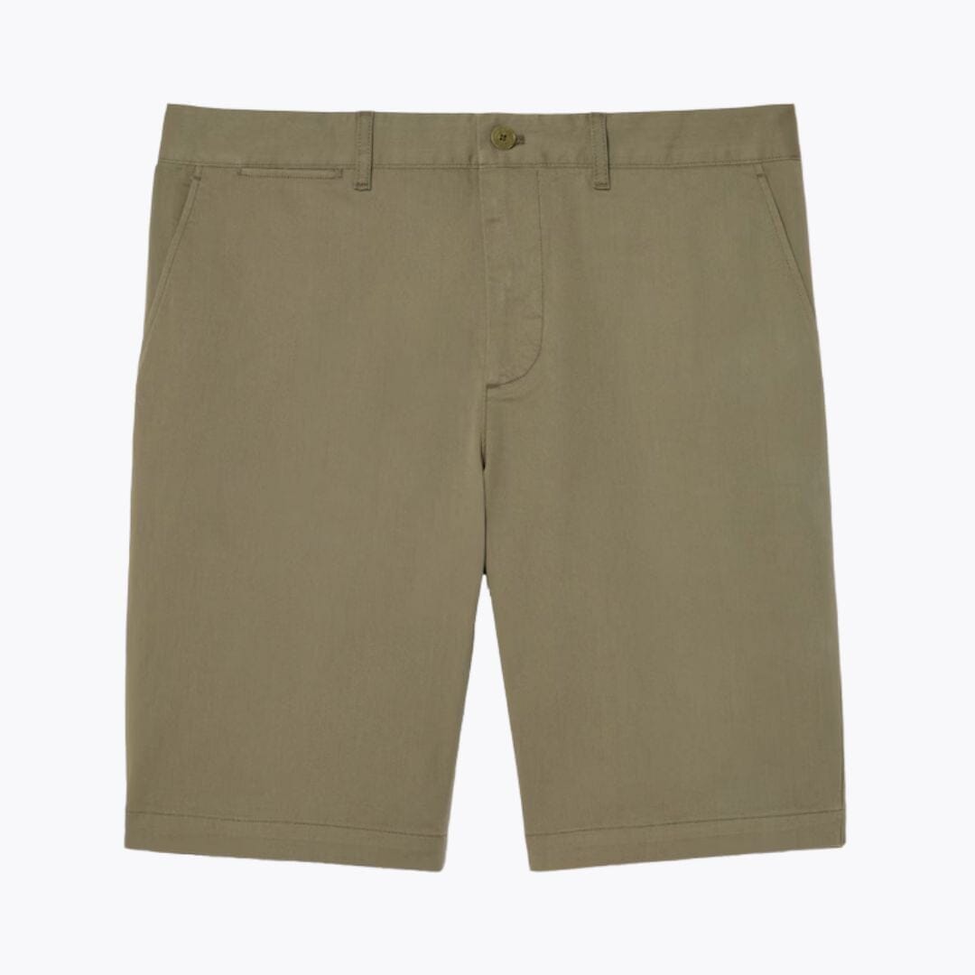 Slim Fit Stretch-Baumwoll-Chino-Shorts Edelherr Khakigrün S 