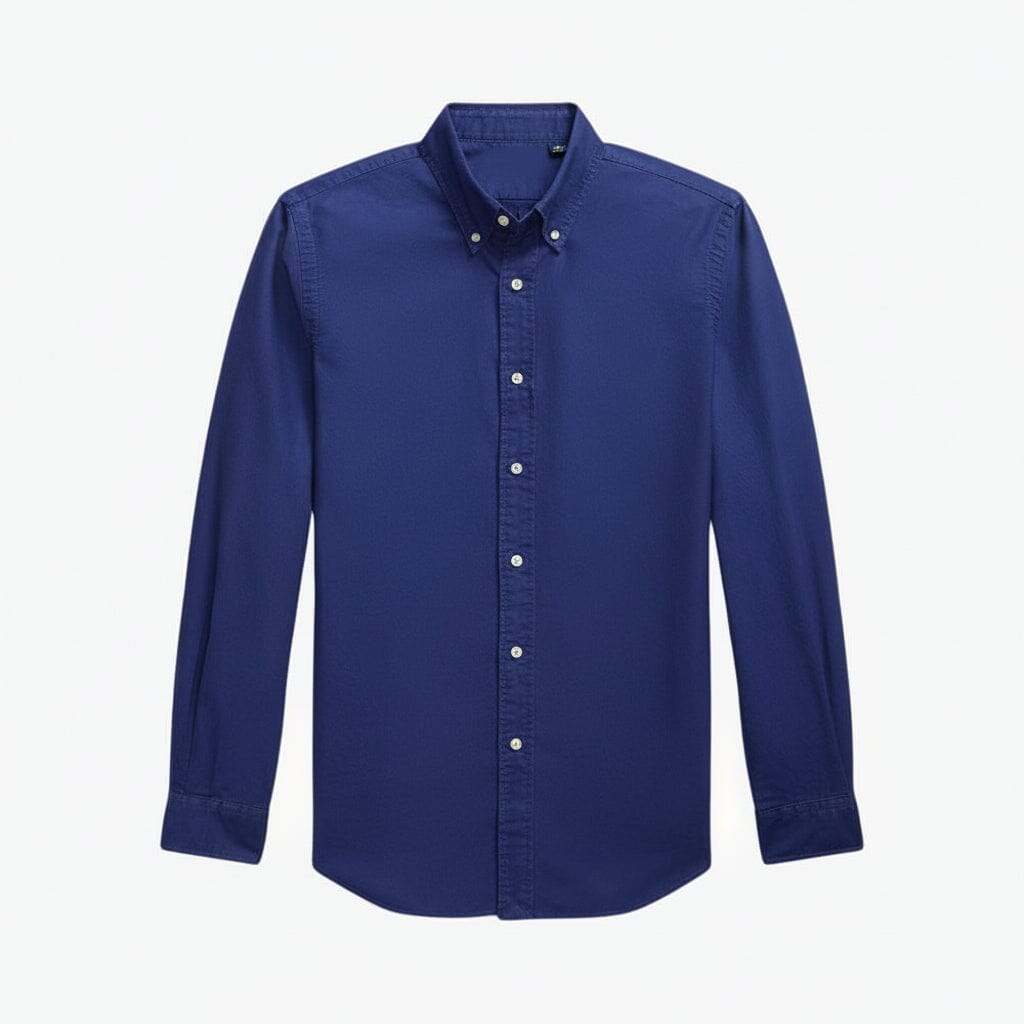 Slim Fit, stückgefärbtes Oxford-Hemd Edelherr Süßwasser S 